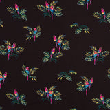 Tela Georgette Loros Negra - Ribes y Casals