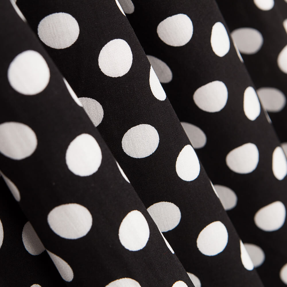 Viscosa Lunares Blancos - Ribes y Casals