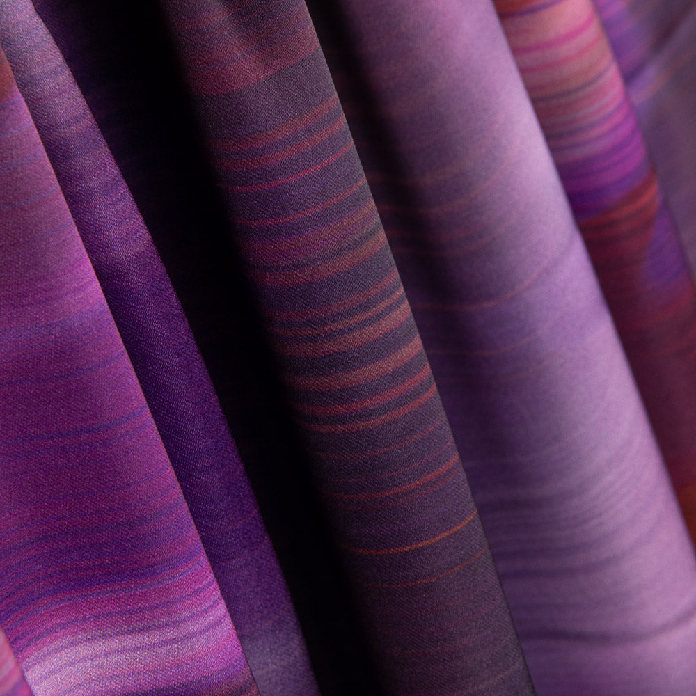 Georgette Poliéster Difuminado Magenta - Ribes y Casals