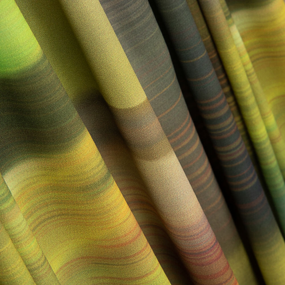 Georgette Poliéster Difuminado Lima - Ribes y Casals