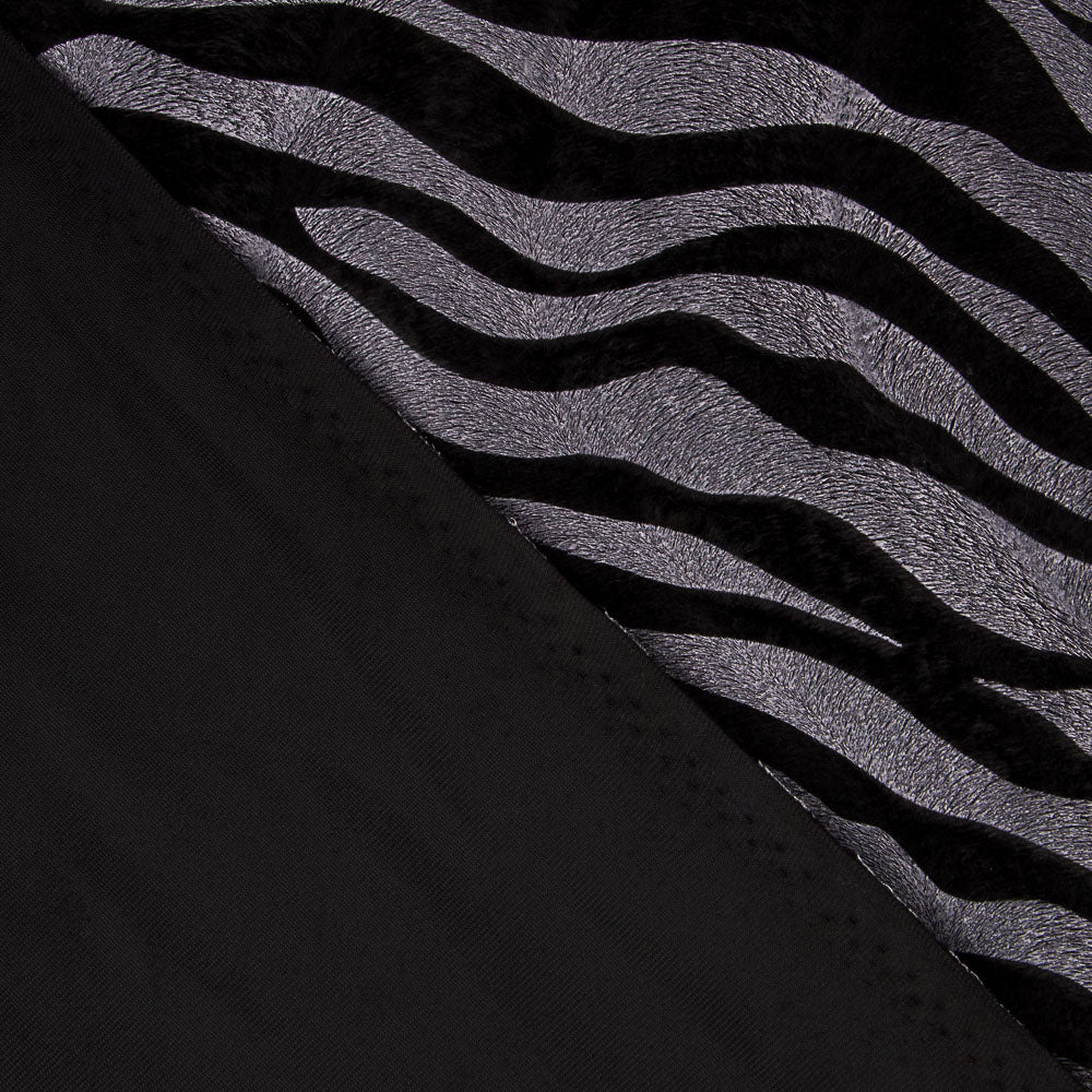 Tela Pelo Negro Lacado Cebra - Ribes y Casals