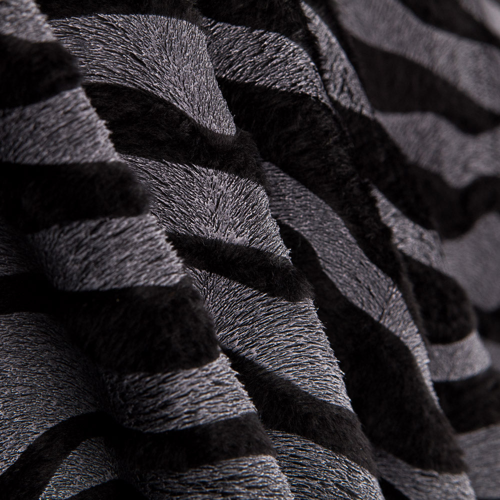 Tela Pelo Negro Lacado Cebra - Ribes y Casals