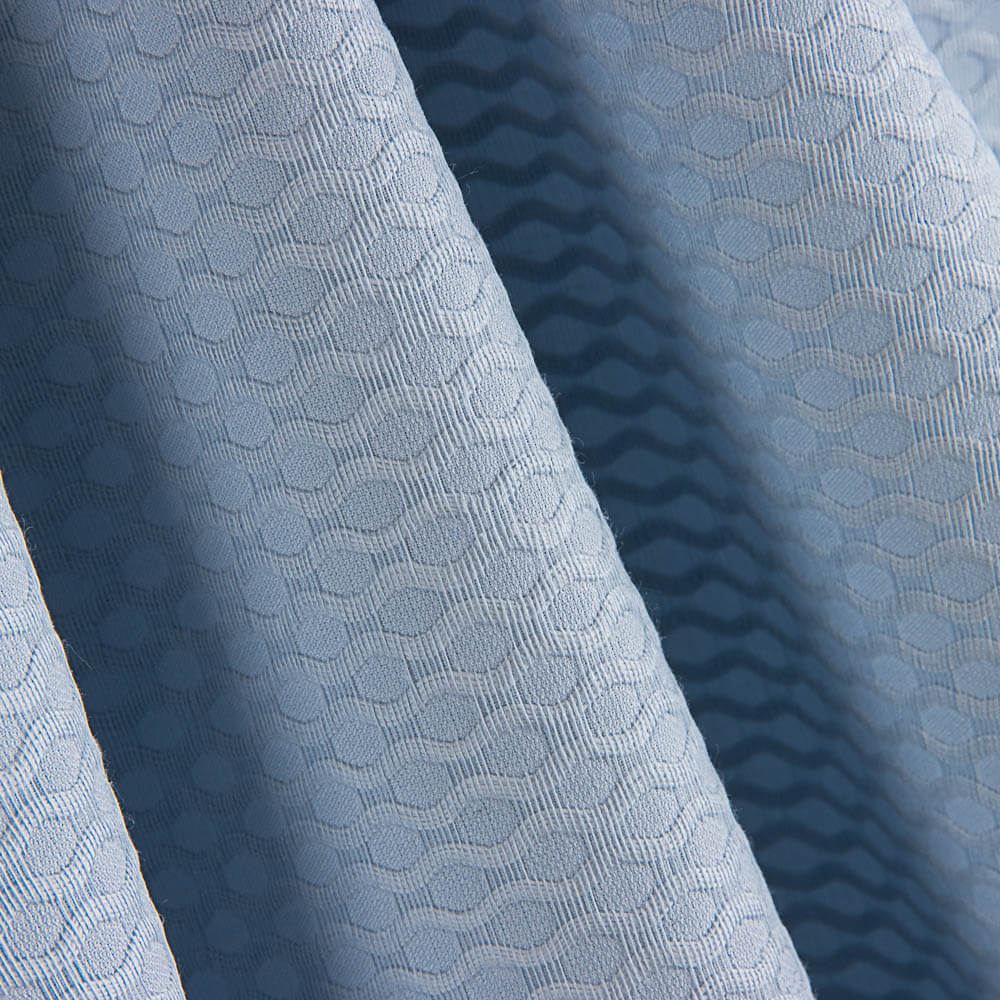 Piqué Espirales Azul Ártico - Ribes y Casals