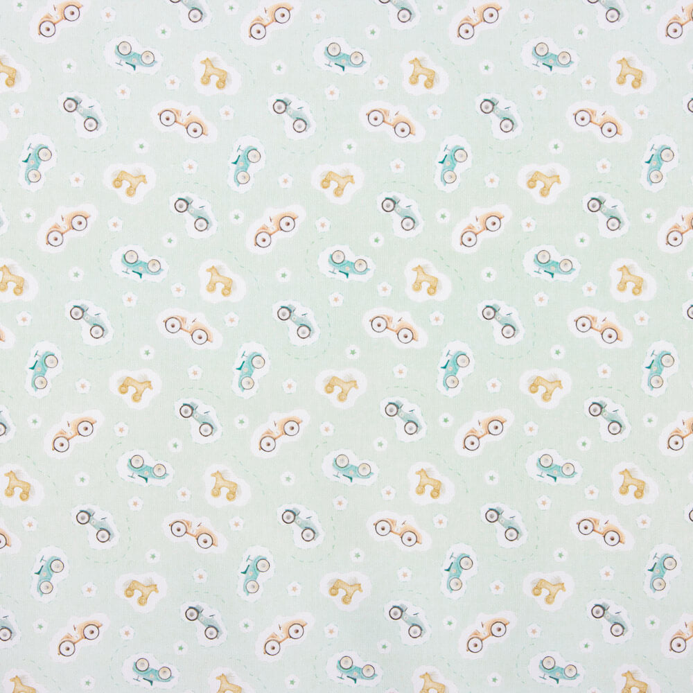 Piqué Juguetes Vintage Verde - Ribes y Casals