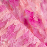 Tela Plumas Rosa Lentejuela - Ribes y Casals