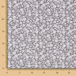 Algodón Flor Real Gris - Ribes y Casals