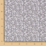 Algodón Flor Real Gris - Ribes y Casals