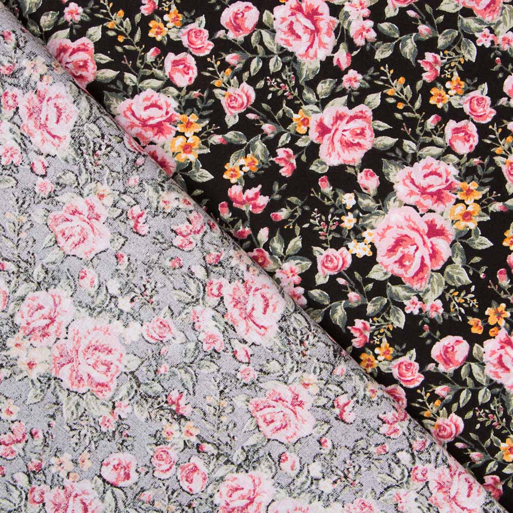 Algodón Cretona Negro - Ribes y Casals