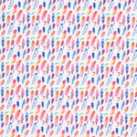 Popelín Algodón Plumas Fucsia - Ribes y Casals