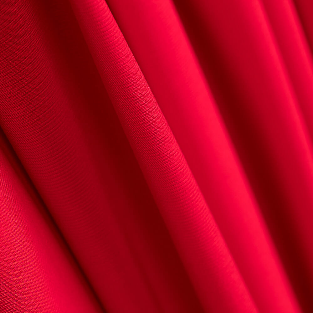 Tela Punto Poliéster Rojo Tomate - Ribes y Casals