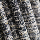 Tela Punto Tweed Listado Lurex Marino - Ribes y Casals