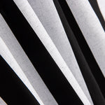 Popelín Hidrófugo Rayas Blanco Negro - Ribes y Casals