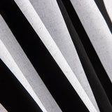 Popelín Hidrófugo Rayas Blanco Negro - Ribes y Casals