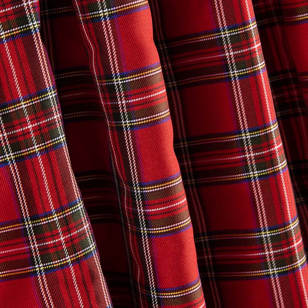 Tafeta Poliéster Tartan Rojo - Ribes y Casals