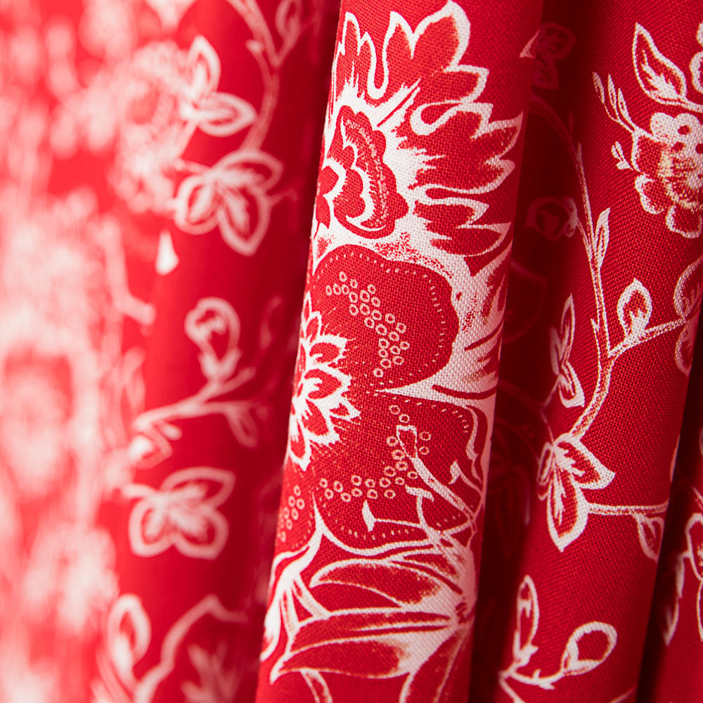 Patch Americano Floral Rojo - Ribes y Casals