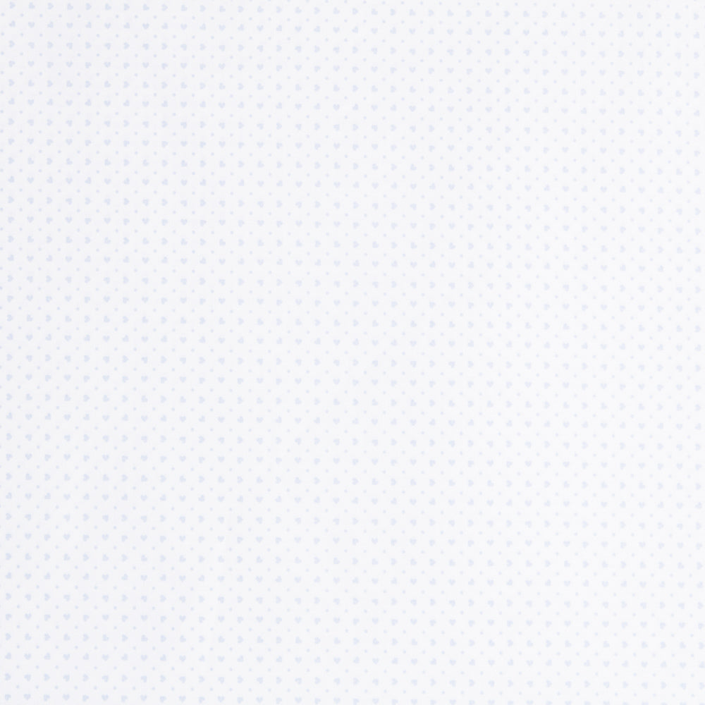 Tela Sábana Estampada Corazones Azul - Ribes y Casals