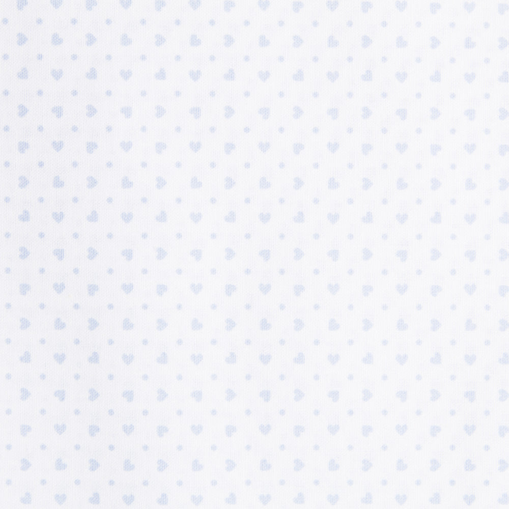 Tela Sábana Estampada Corazones Azul - Ribes y Casals