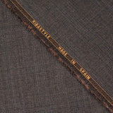 Tela Sastre Lana Cuadro Marrón - Ribes y Casals