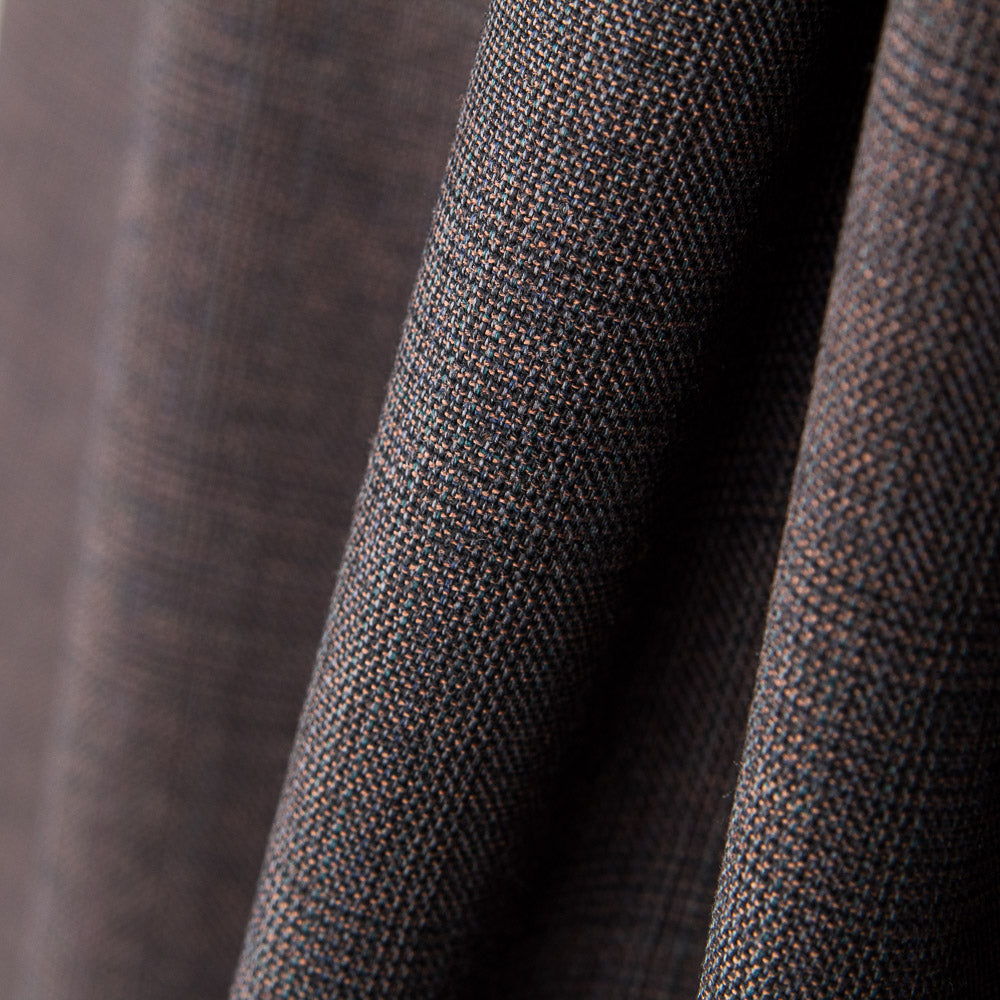 Tela Sastre Lana Cuadro Marrón - Ribes y Casals