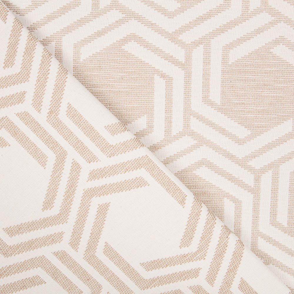 Tapicería Jacquard Hexa Arena - Ribes y Casals