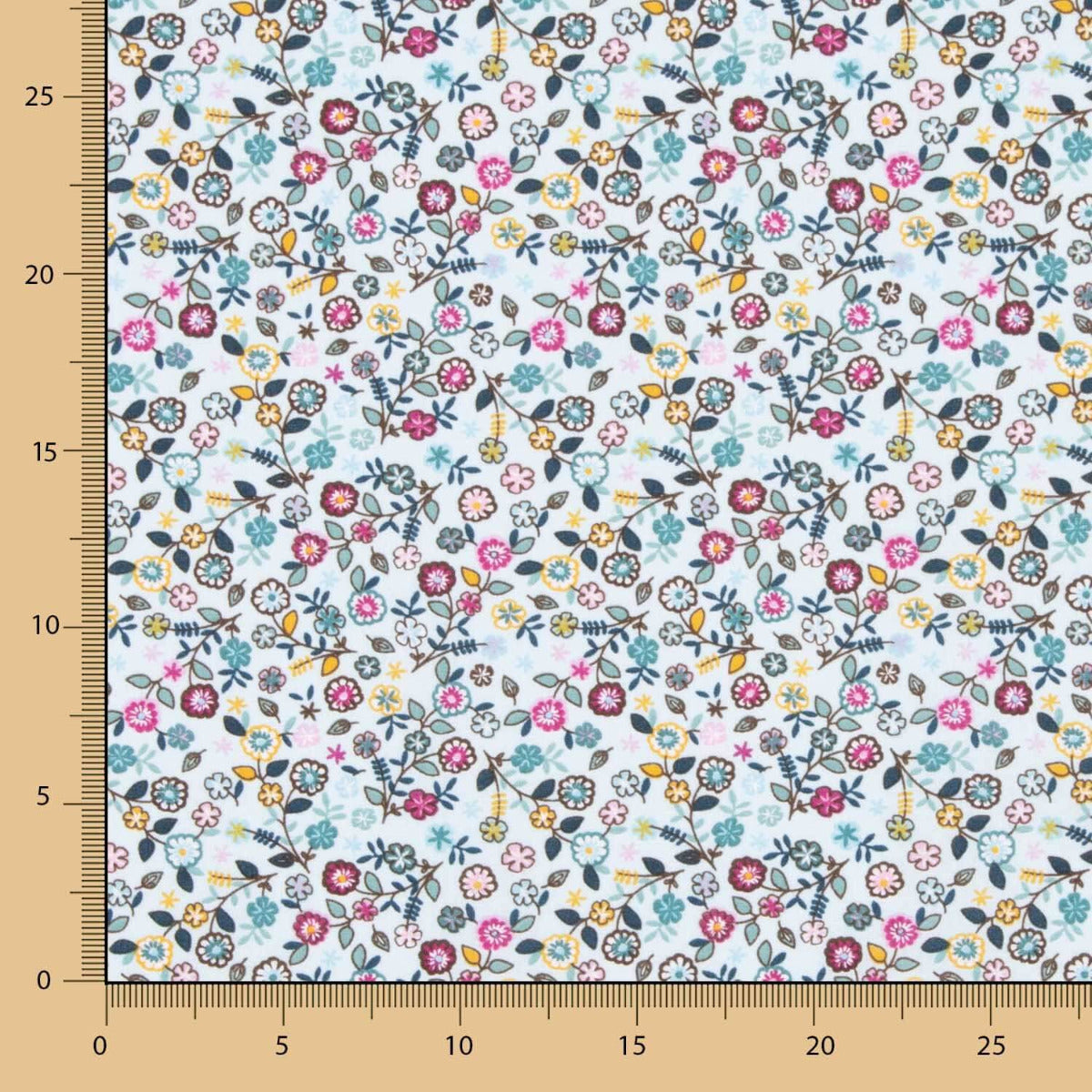 Popelín Algodón Flor Estefania - Ribes y Casals