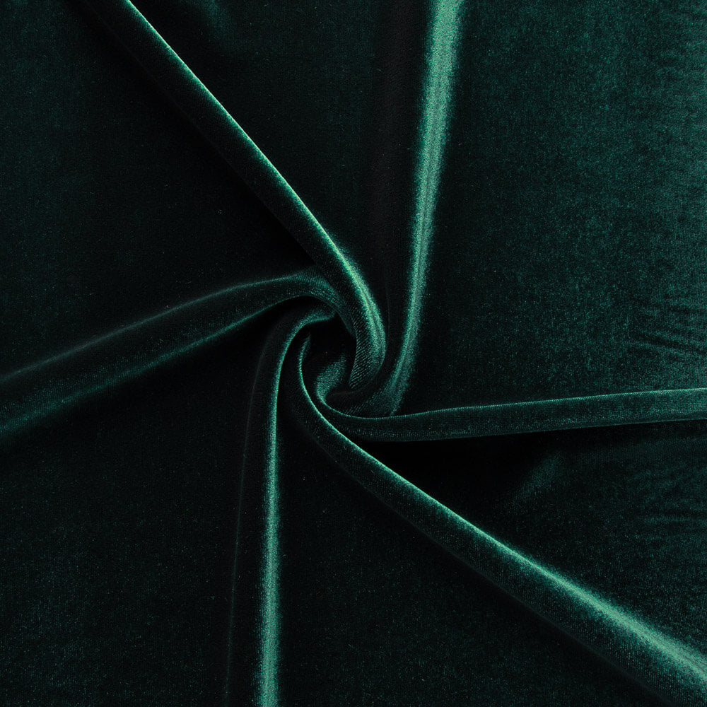 Terciopelo Bielástico Verde Botella - Ribes y Casals