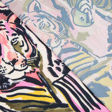 Satén Poliéster Tigre Fucsia - Ribes y Casals