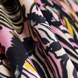 Satén Poliéster Tigre Fucsia - Ribes y Casals