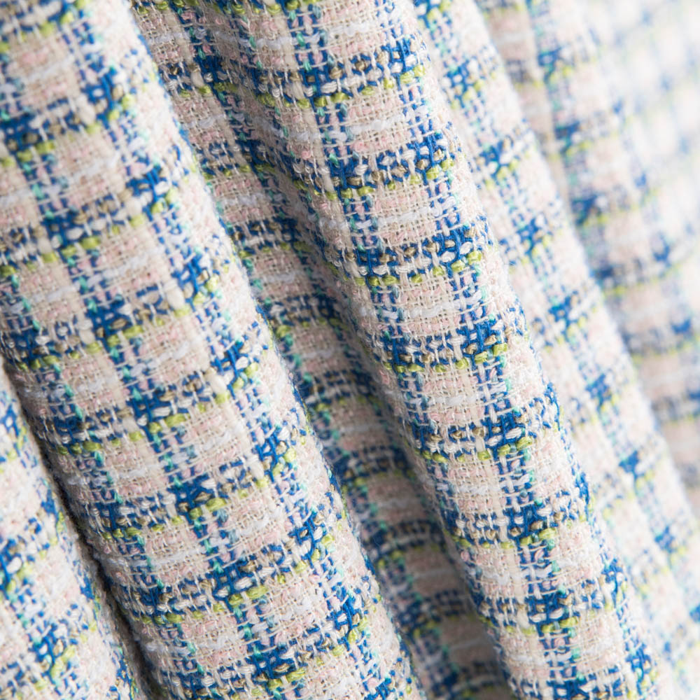 Tweed Cuadro Azul Blanco - Ribes y Casals