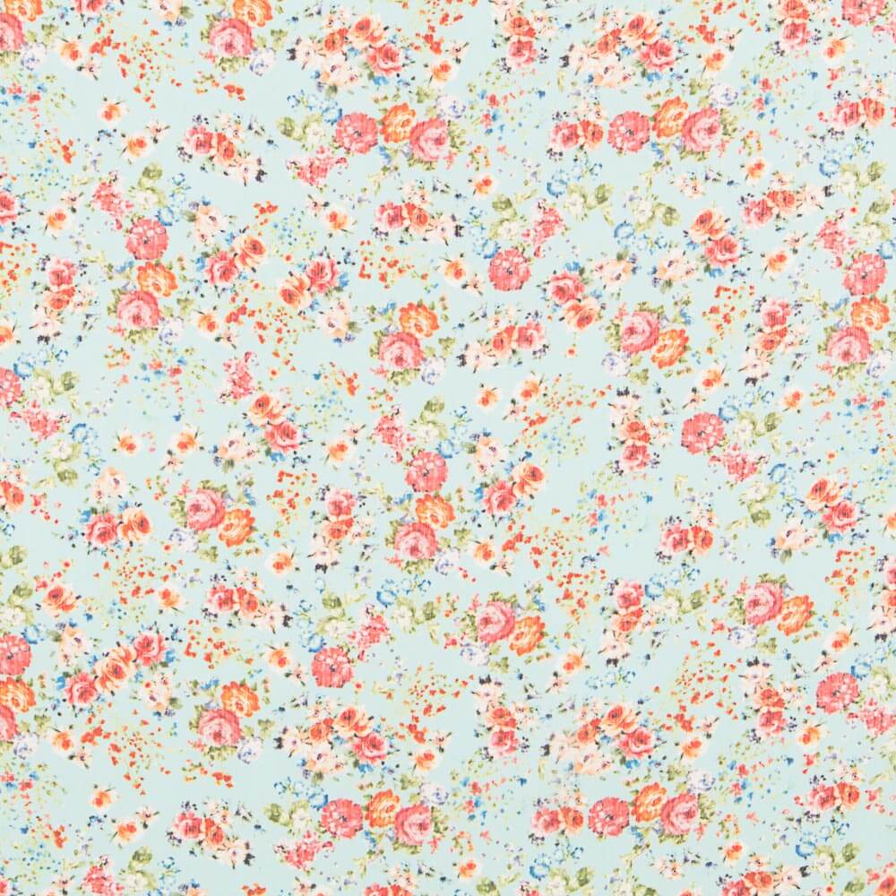 Gasa Poliéster Mini Cretona Azules - Ribes y Casals