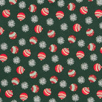Algodón Navidad Bolas Verde - Ribes y Casals