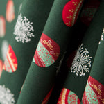 Algodón Navidad Bolas Verde - Ribes y Casals