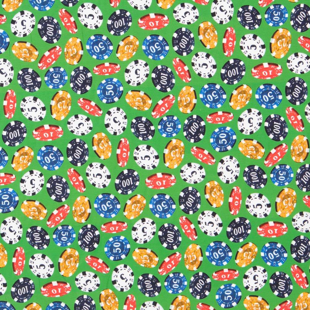 Popelín Póker Verde - Ribes y Casals