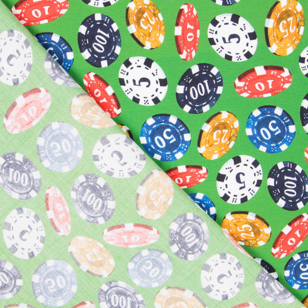 Popelín Póker Verde - Ribes y Casals