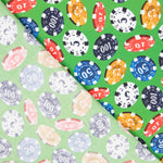 Retal Popelín Póker Verde 50x145 cm - Ribes y Casals