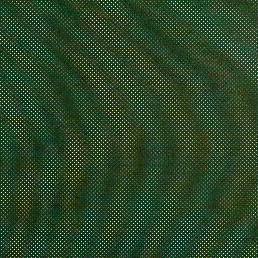 Popelín Navidad Lunarcitos Oro Verde - Ribes y Casals