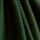 Retal Popelín Navidad Lunarcitos Oro Verde 160x140 cm - Ribes y Casals