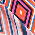 Tela Viscosa Zig Zag Fucsia - Ribes y Casals