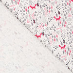 Viyela Estampada Lobos Roja - Ribes y Casals