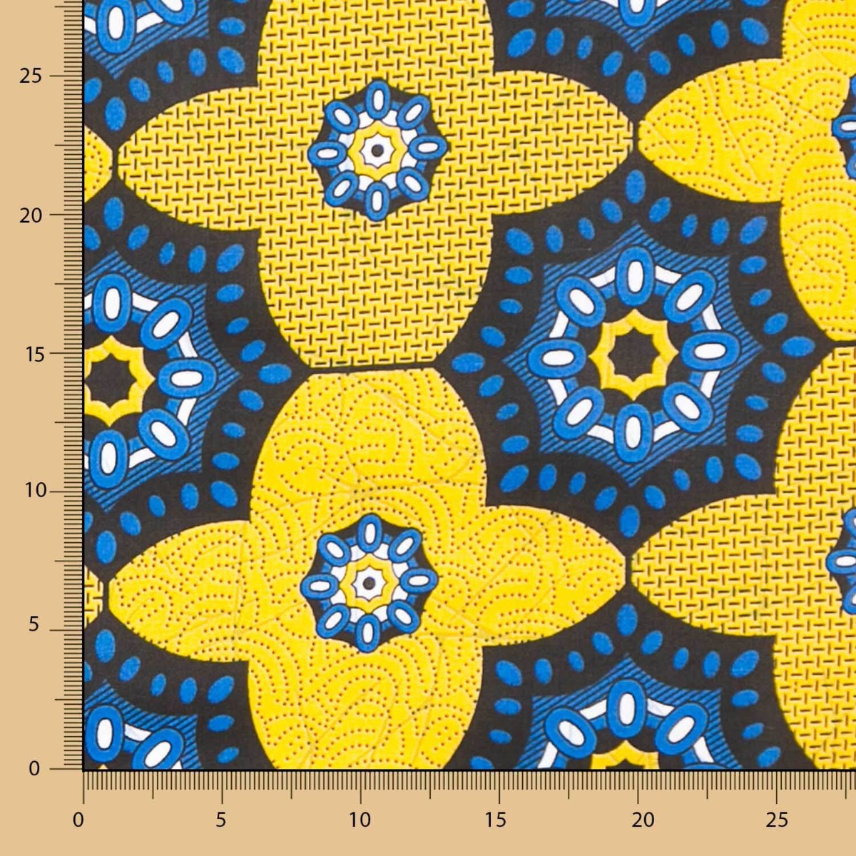 Retal Tela Wax Khalid 45x110 cm - Ribes y Casals