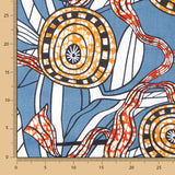 Retal Tela Wax Zaid 40x110 cm - Ribes y Casals