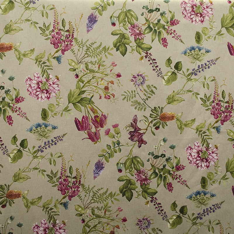 Loneta Estampada Botanic Fucsia - Ribes y Casals
