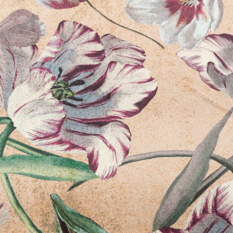 Terciopelo Estampado Amapolas Doré - Ribes y Casals