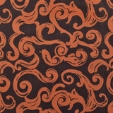 Terciopelo Estampado Espiral Naranja - Ribes y Casals