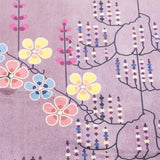 Terciopelo Estampado Flores Violeta - Ribes y Casals