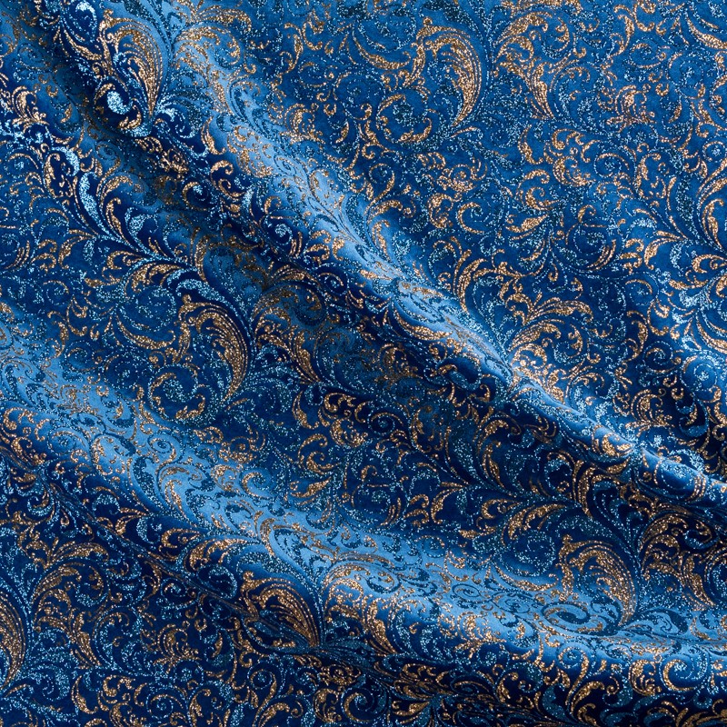 Terciopelo Fantasía Azulón - Ribes y Casals