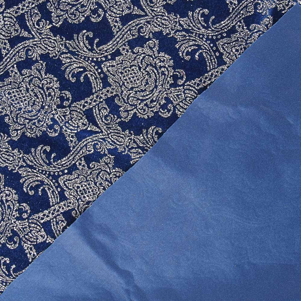 Terciopelo Fantasía Glitter Azulón - Ribes y Casals