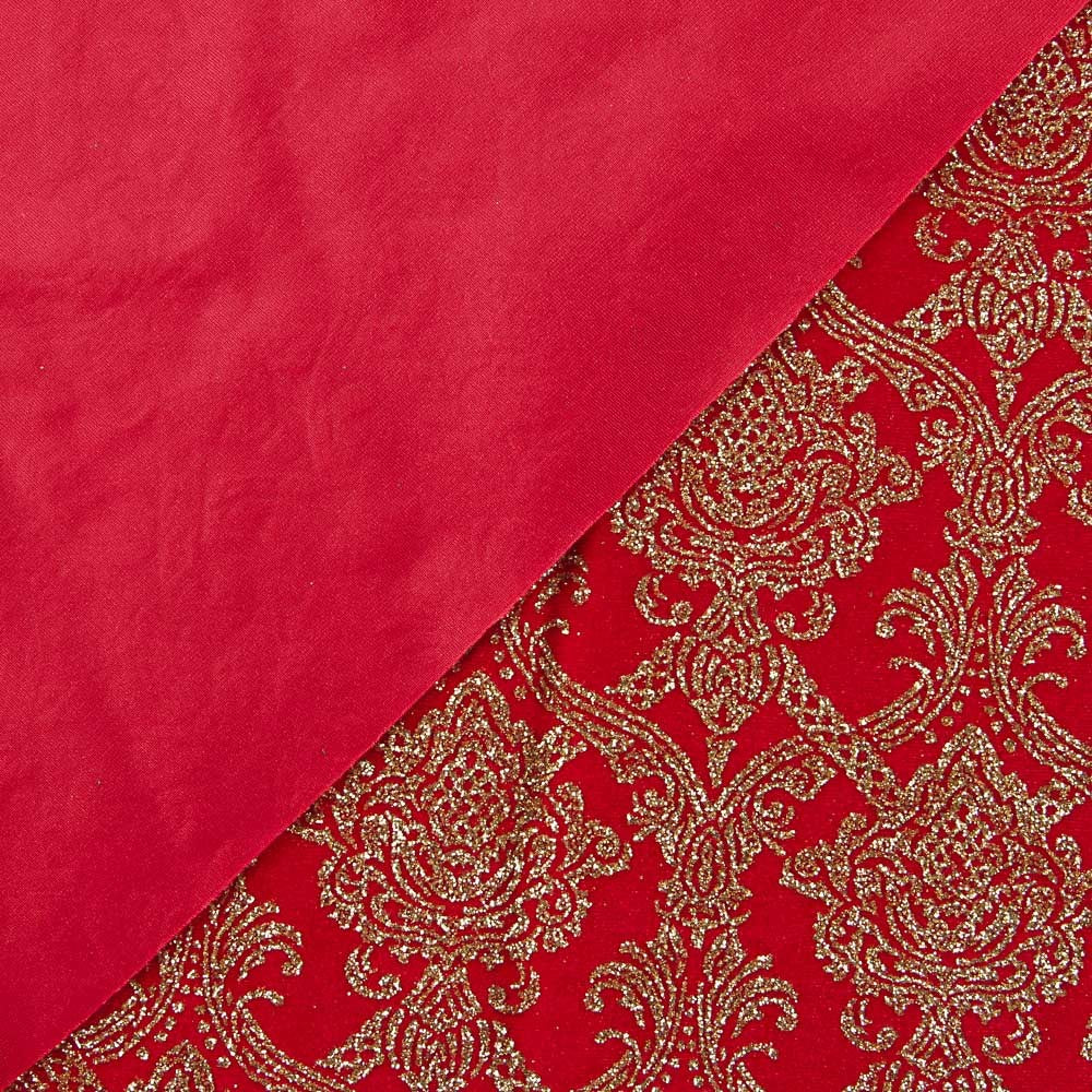 Terciopelo Fantasía Glitter Rojo - Ribes y Casals