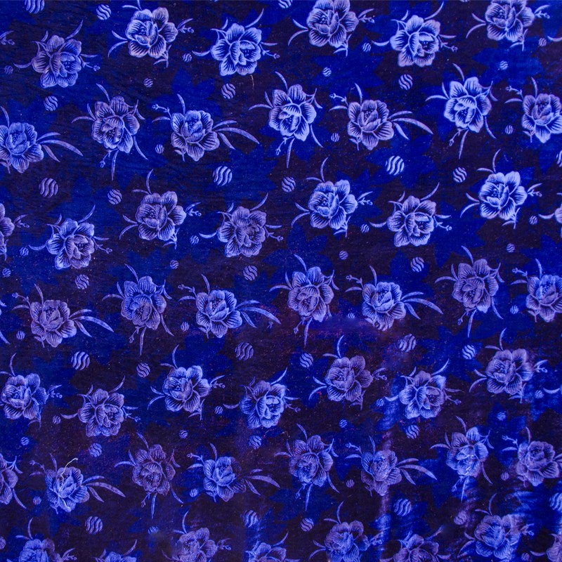 Terciopelo Flor Azul Eléctrico - Ribes y Casals