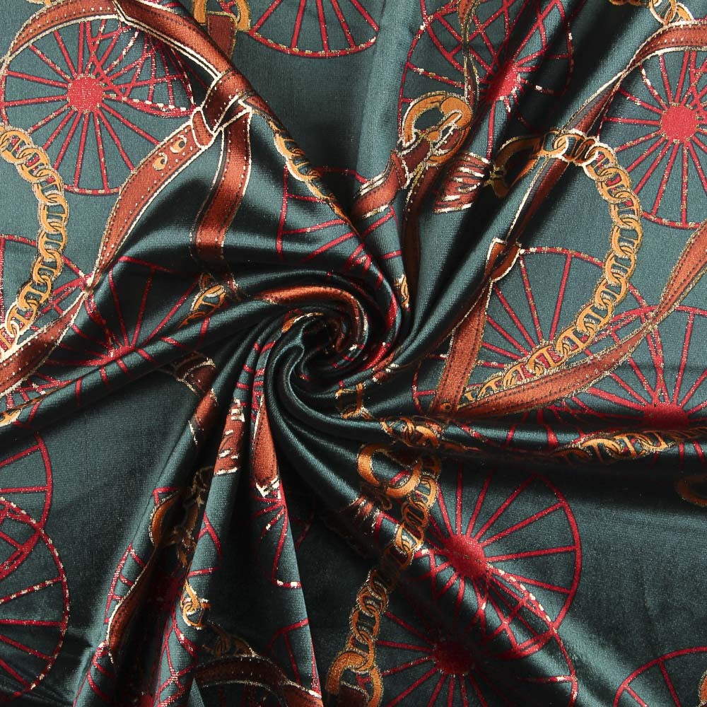 Terciopelo Lurex Hermés Verde - Ribes y Casals